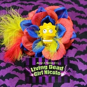 Lisa Simpson "I'll Be In My Room" Handmade Pop Culture Cartoon Barrette 🎷📚